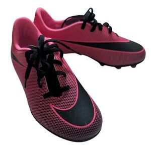 Nike Jr Hypervenom Phade‎ III FG Soccer Cleats Pink Black 844437-600 4Y EU 36